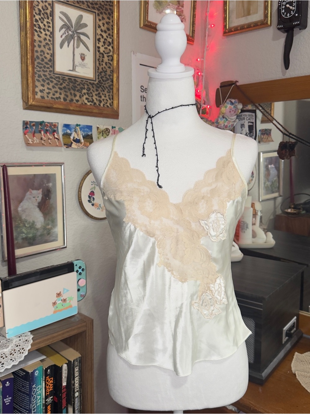Vintage gold label Victoria’s Secret slip top